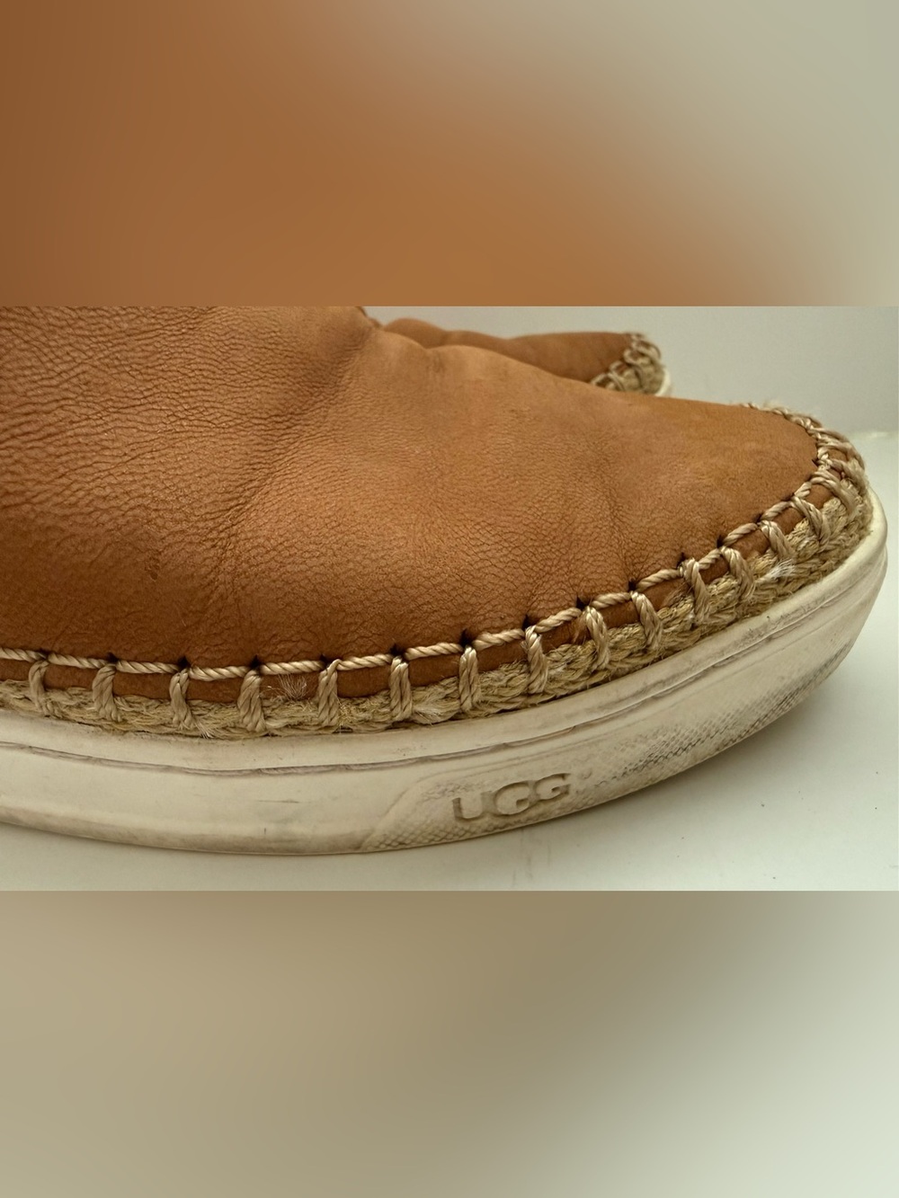 UGG Caleel flat Slip-On Espadrille Mule Size 6.5 - Picture 2 of 9